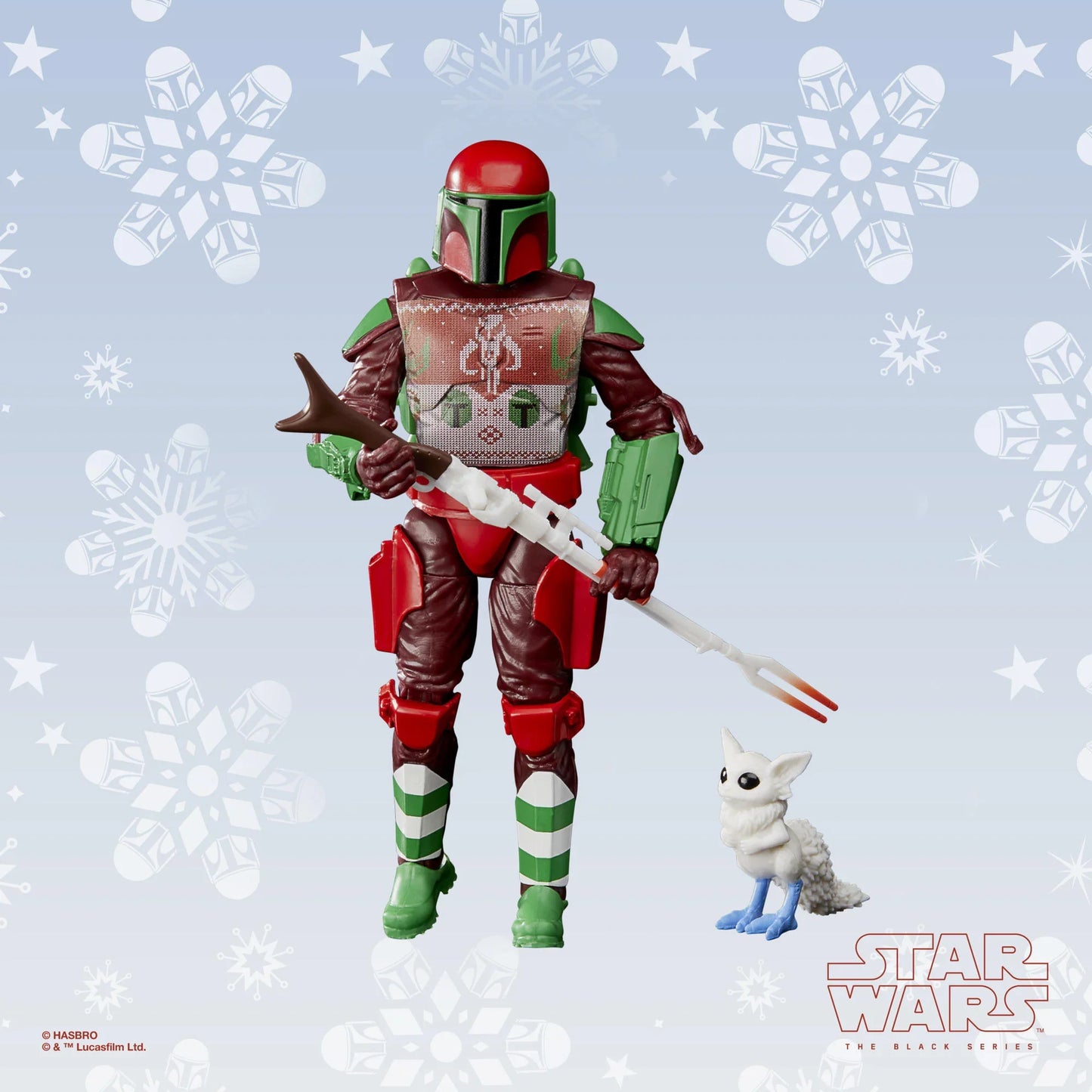 Star Wars: Black Series - Manadalorian Warrior & Bogling (Christmas Holiday Edition) Figures (F5305) LOW STOCK