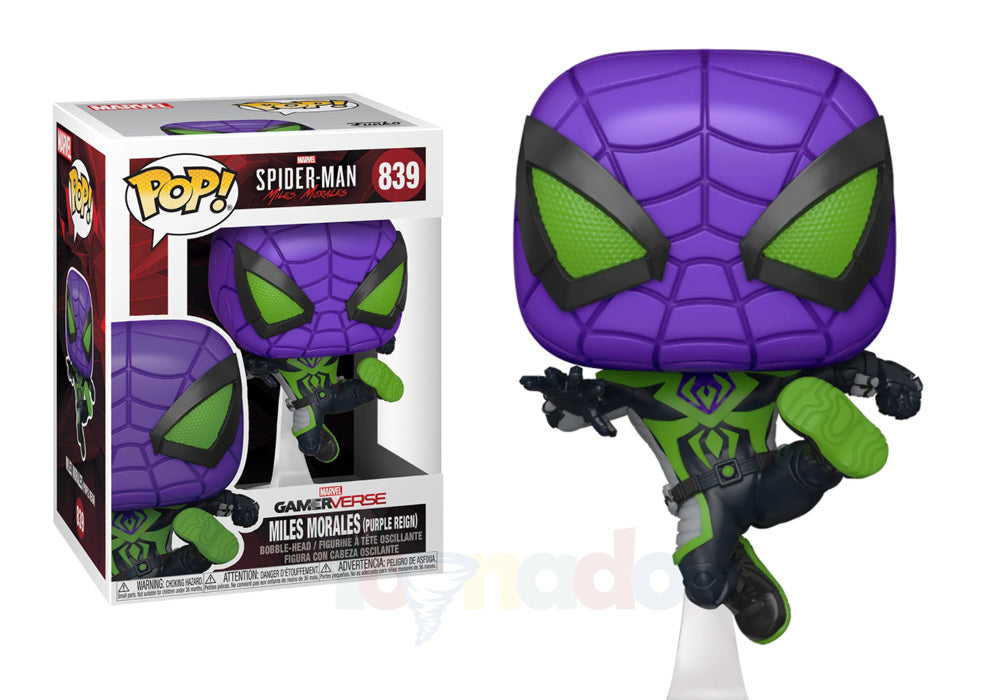 Funko Pop! Games #839 - Spider-Man (Miles Morales) - Miles Morales (Purple Reign) Vinyl Figure LAST ONE!