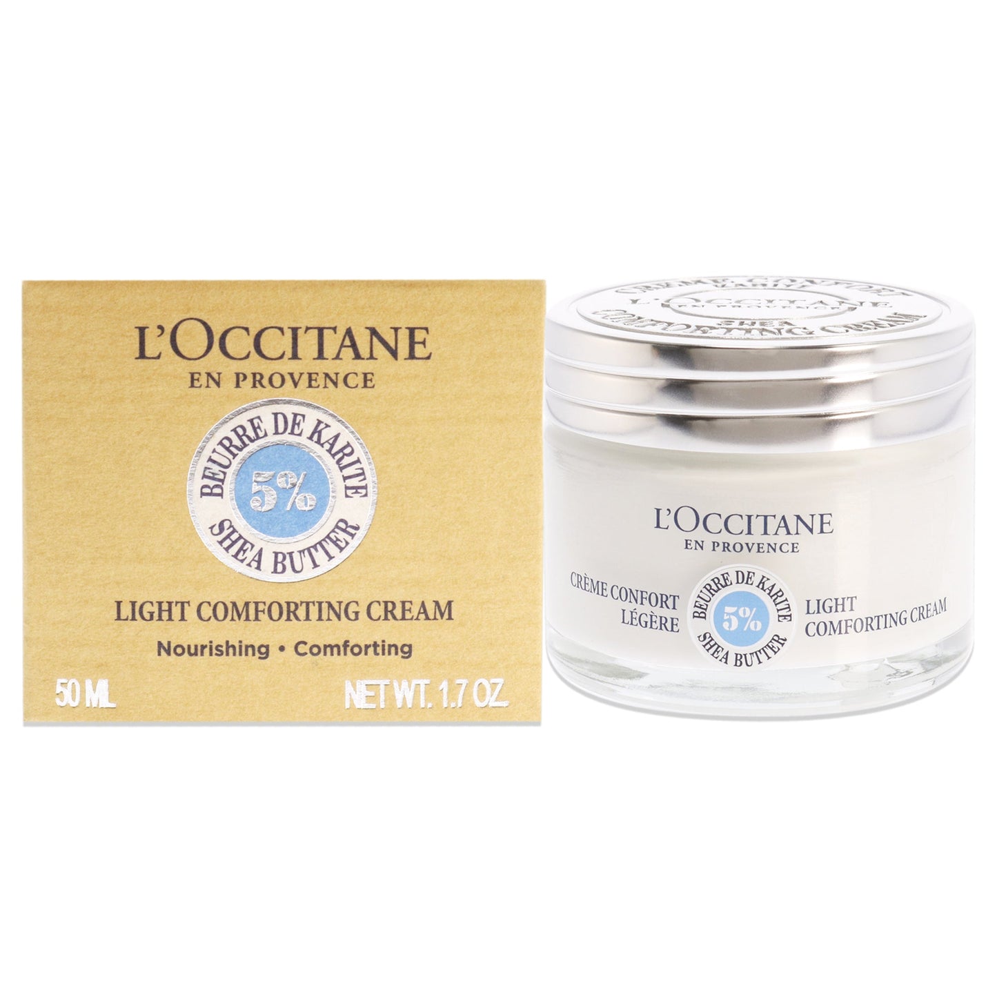 Shea Butter Light Comforting Cream by LOccitane for Unisex 1.7 oz Cream
