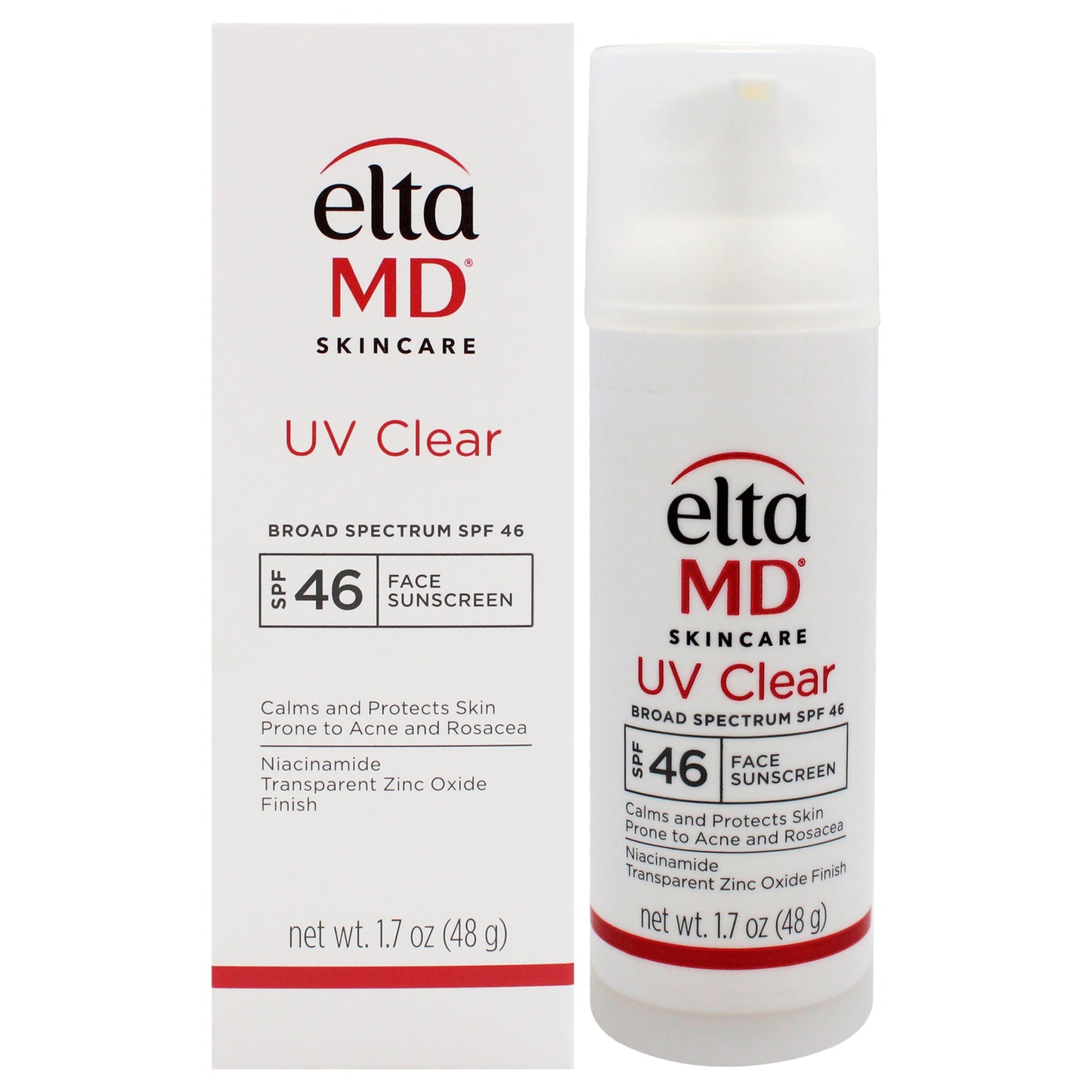 UV Clear Facial Sunscreen SPF 46 by EltaMD for Unisex 1.7 oz Sunscreen